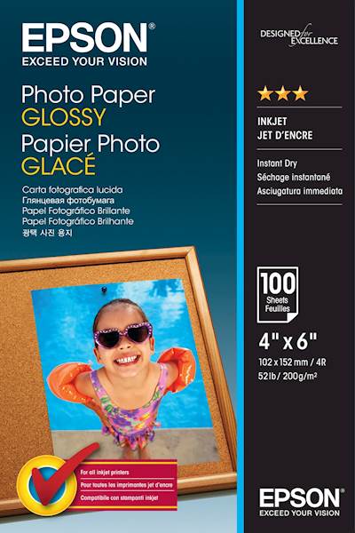 Papir EPSON Glossy 10x15, 100l, 200g/m²