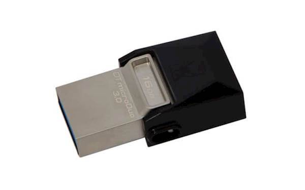 USB Kingston 16GB DTDUO3 3.0, srebro, metal, mikro format