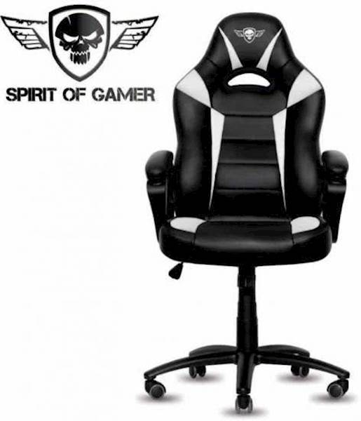 Gaming stolica Spirit of gamer FIGHTER crno-bijela
