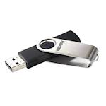 USB HAMA ROTATE 2.0 16GB, 10MB/s, black/silver 