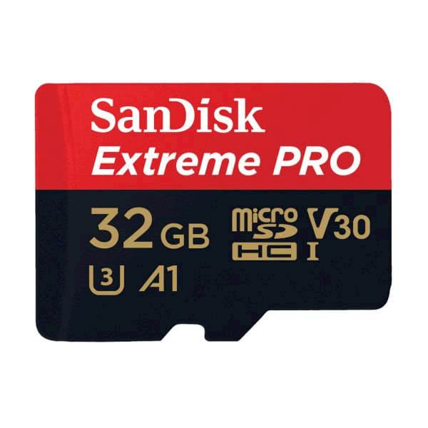 SDHC SanDisk micro SD 32GB EXTREME PRO  100/90MB/s, UHS-I Speed Class 3, V30, adapter