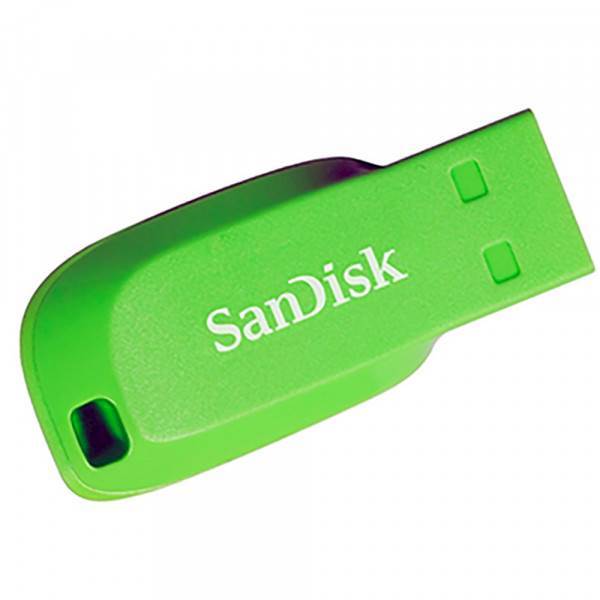 USB SanDisk 64GB CRUZER BLADE zeleni 2.0, zelena, bez poklopca