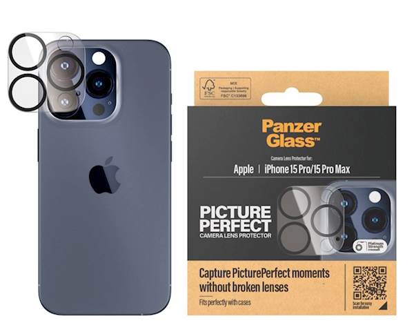 Zaštitni okvir za kameru PG iPhone 15 Pro/Pro Max